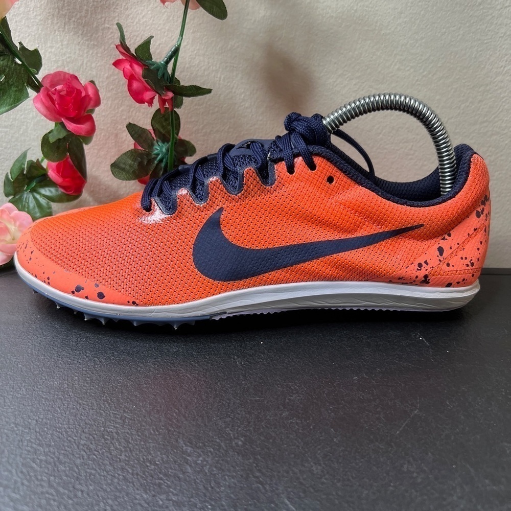 NIKE Zoom Rival D 10 Track Spikes US Women's Sz 7.5 Bright Mango Running 🌹 - Picture 15 of 16